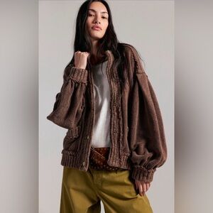 Free people we the free cute in this cardi brownies